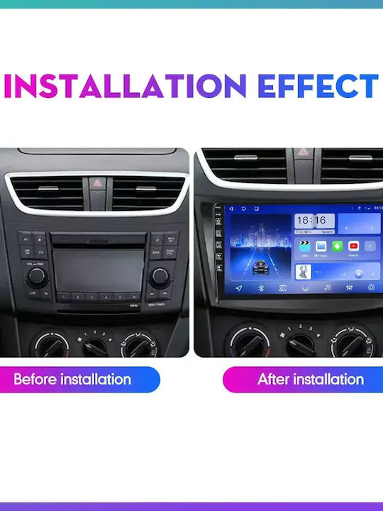Suzuki Swift 2012 Android Мултимедия Carplay Androidauto GPS Вграден Wi-Fi Bluetooth SH48