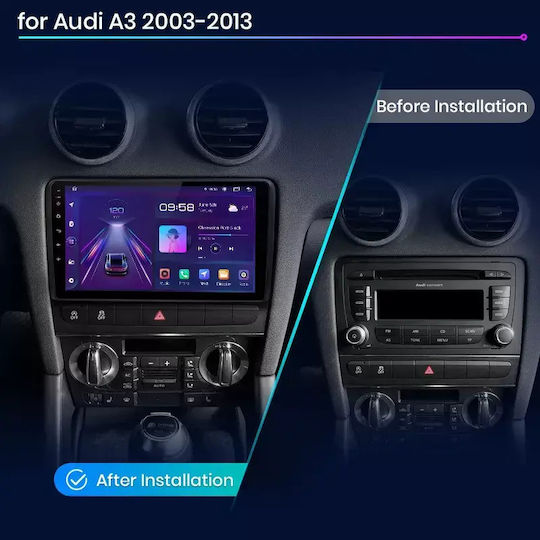 Audi A3 2008 Android Multimedia Carplay Androidauto Gps Wi-fi Bluetooth Sη35