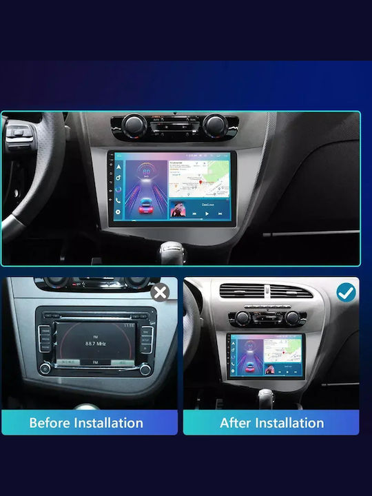 Seat Leon 2007 Android Multimedia Carplay Androidauto Gps Wi-fi Bluetooth Sh55