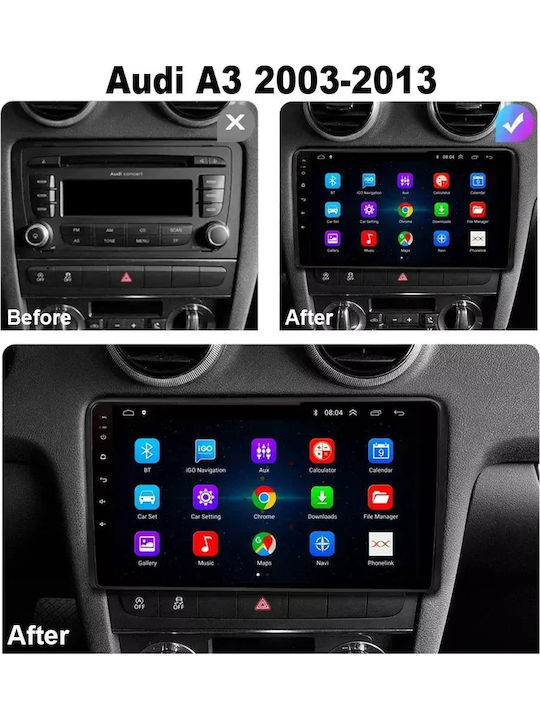 Audi A3 2006 Android Multimedia Carplay Androidauto Gps Wi-fi Bluetooth Sη33