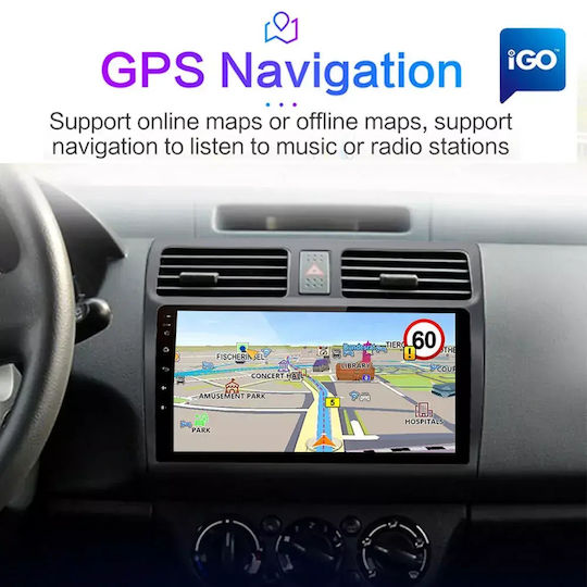 Toyota Aygo 2013 Android Мултимедия Carplay Androidauto GPS Вграден Wi-Fi Bluetooth SH68