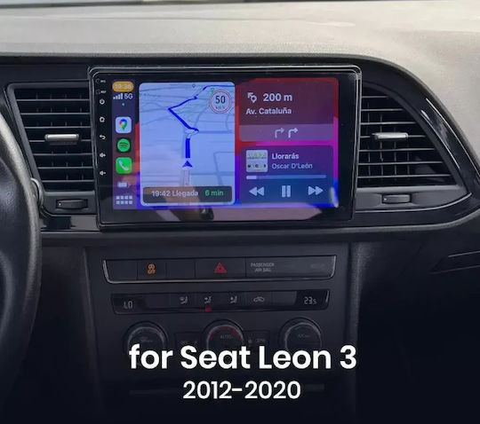 Seατ Leon 2012 Android Multimedia Carplay Androidauto Gps Wi-fi Bluetooth Sh70