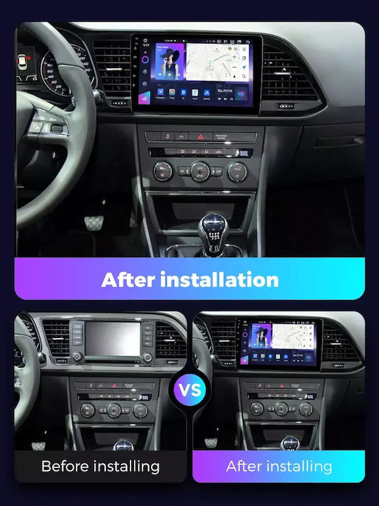 Seat Leon 2017 Android Мултимедия Carplay Androidauto GPS Вграден Wi-Fi Bluetooth SH75