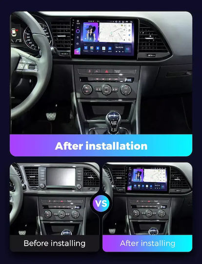 Seat Leon 2015 Android Мултимедия Carplay Androidauto GPS Вграден Wi-Fi Bluetooth SH73