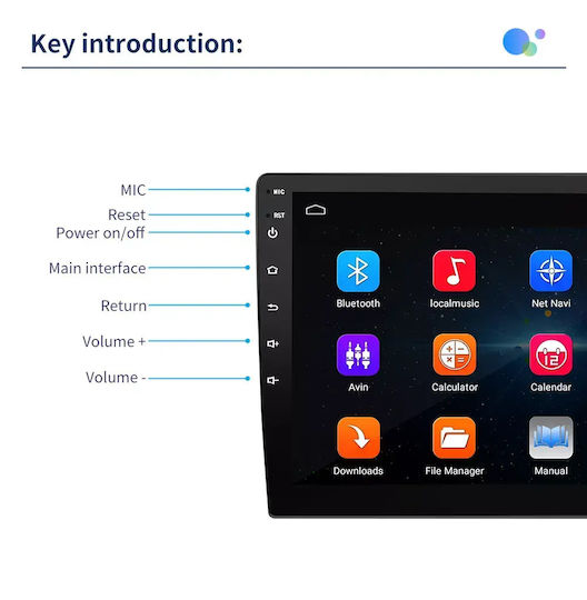 Toyota Aygo 2009 Android Мултимедия Carplay Androidauto GPS Вграден Wi-Fi Bluetooth SH64