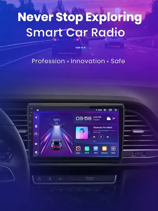 Seat Leon 2020 Android Мултимедия Carplay Androidauto GPS Вграден Wi-Fi Bluetooth SH78