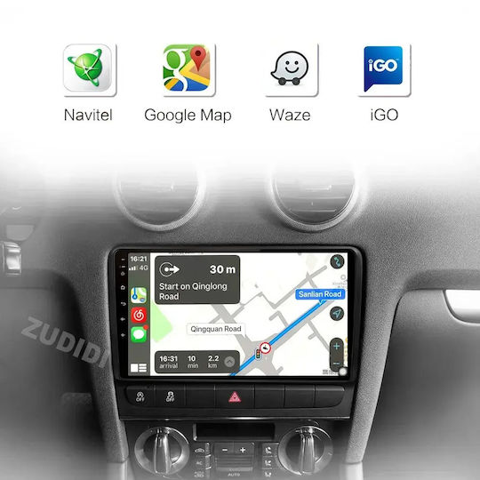 Audi A3 2004 Android Multimedia Carplay Androidauto Gps Wi-fi Bluetooth Sη31
