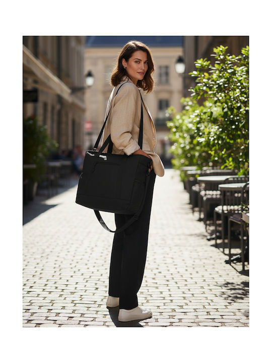 BagBase Schultertasche für Fitnessstudio Schwarze