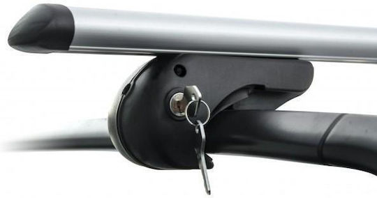 Menabo Set Car Roof Bars Aluminum Type Brio XL Silver Audi A4 Allroad B8 04/2009 > 05/2016 5-Door Raised Rails Length 135cm 2 Pieces 4030/mb Menabo Mp.4030/mb-1