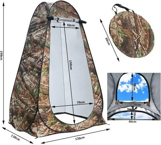 Camping Tent Pop Up Toilet 4 Seasons 120x120x190cm