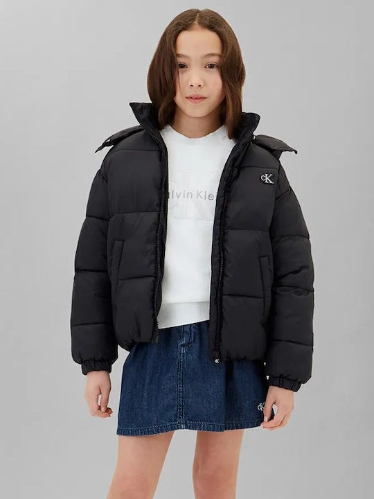 Kids Quilted Jacket Black