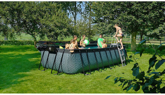 Exit Toys Πισίνα PVC με Μεταλλικό Σκελετό 540x250x122εκ. Γκρι