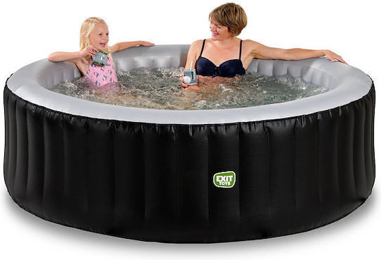 Exit Toys Runde Schwimmbecken PVC Aufblasbar mit Hydromassage Silber