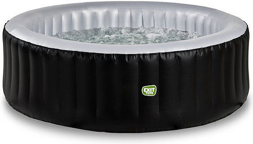 Exit Toys Runde Schwimmbecken PVC Aufblasbar mit Hydromassage Silber