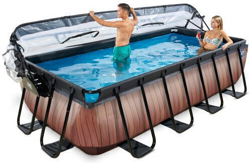Exit Toys Holz Schwimmbecken Braun