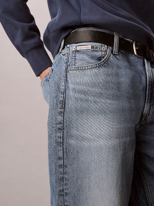 Men's Jeans Pants Relaxed Baggy Fit Blue