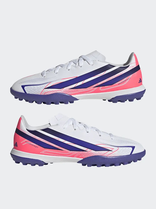F50 Hyperfast Club TF Kids Soccer Cleats & Shoes Turf White