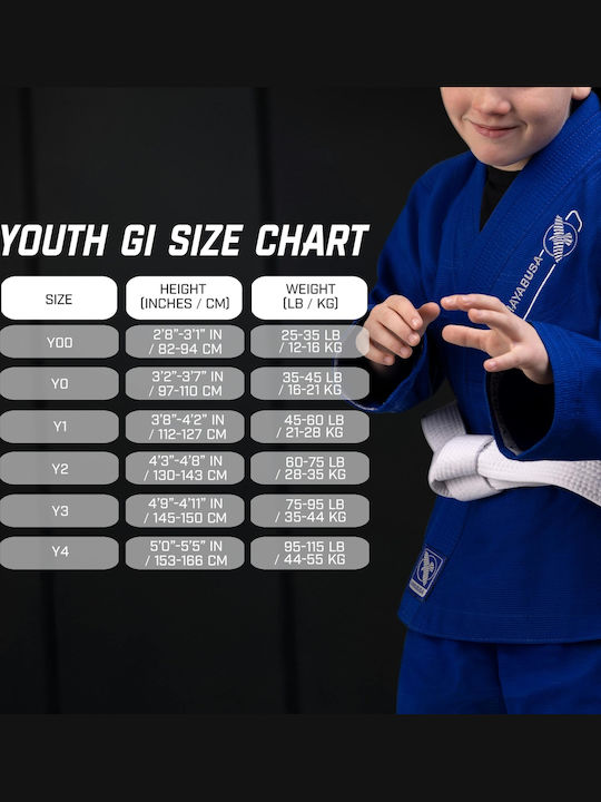 Hayabusa Kids Brazilian Jiu Jitsu Black Uniform