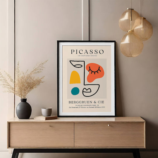Poster Pablo Picasso Les Dejeurenes Dessins Art243 40cm X 50cm Μαύρη Ξύλινη Κορνίζα-63773pd156088f55321