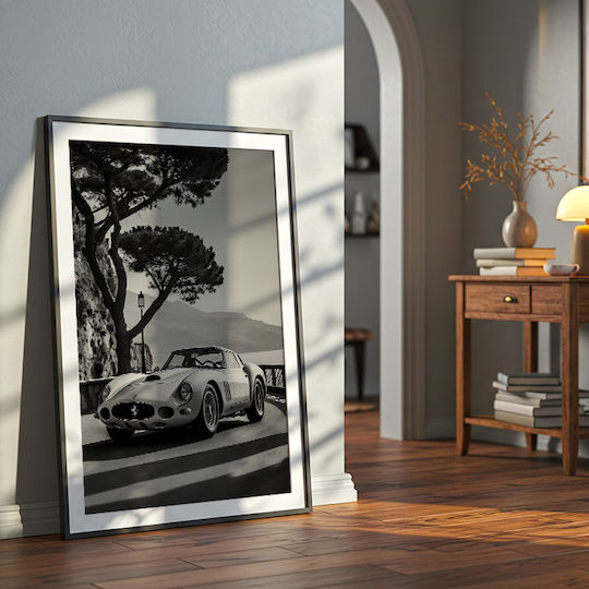 Poster Ferrari 250 Gto Cr059 40cm X 50cm Κορνίζα Καφέ Ξύλου 63085pd156201f63322