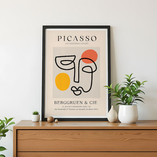 Poster Pablo Picasso Les Dejeurenes Dessins Art240 40cm X 50cm Premium Μαύρο Ξύλινο Κάδρο-63765pd156090f55323