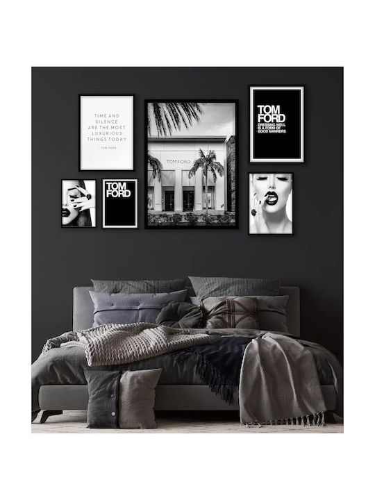 Poster Black Lips I Pst2501 40cm X 50cm Λευκή Ξύλινη Κορνίζα-60137pd156518f55310