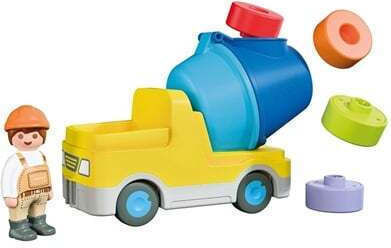 Playmobil Junior Betonieră cu muncitor pentru 1-4 ani