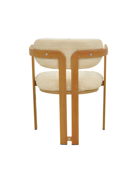 Berdona Ess- und Küchenstühle mit Stoffbezug Beige 57x47x78cm