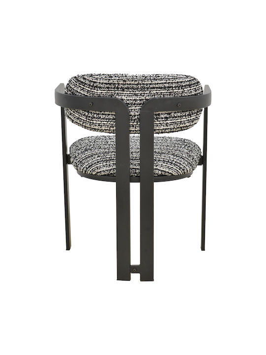 Berdona Ess- und Küchenstühle Metallisch Schwarz Weiß 57x47x78cm