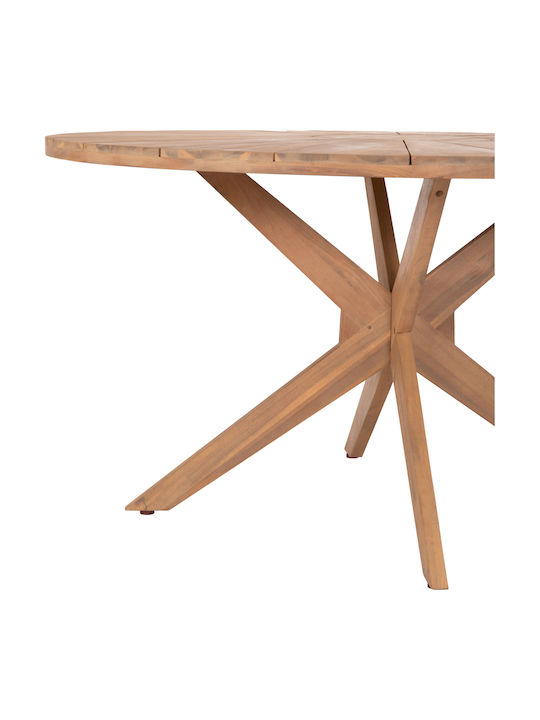 Garten- und Outdoor-Möbelset Corten 5-teilig Naturfarben