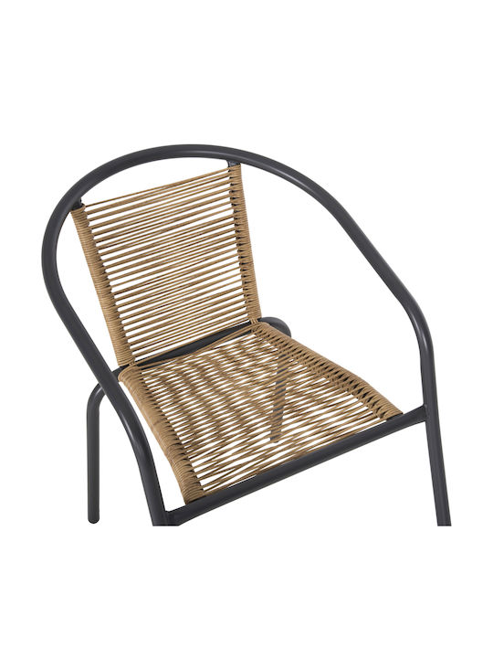 HomeMarkt Garten- und Outdoor-Möbelsets Figo 3-tlg Grau