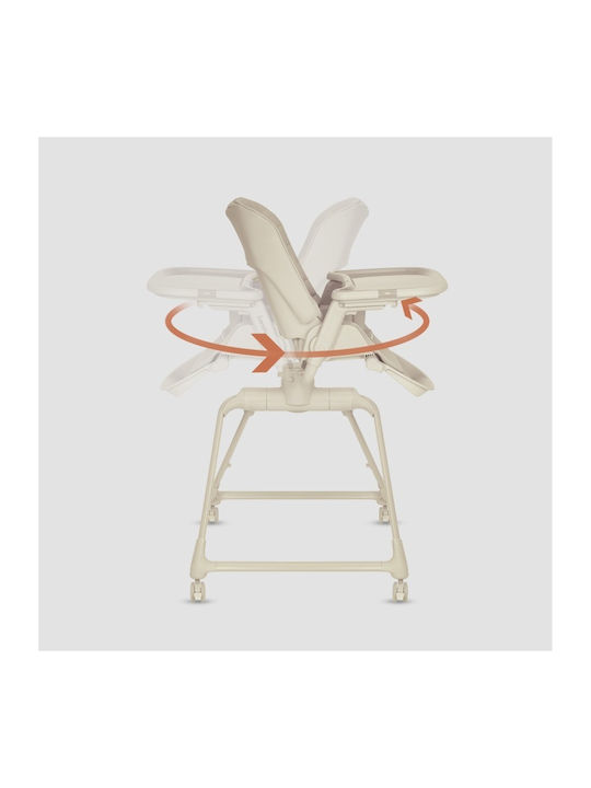 Lionelo Baby Highchair 3 in 1 with Adjustable Height Beige