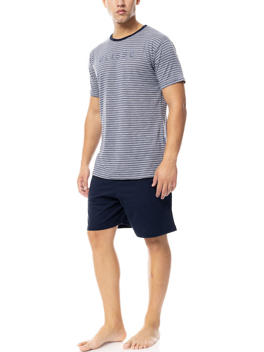 Ulisse Bluză de pijama de vară pentru bărbați Albastru deschis Ulisse Bluză de pijama de vară pentru bărbați Albastru deschis