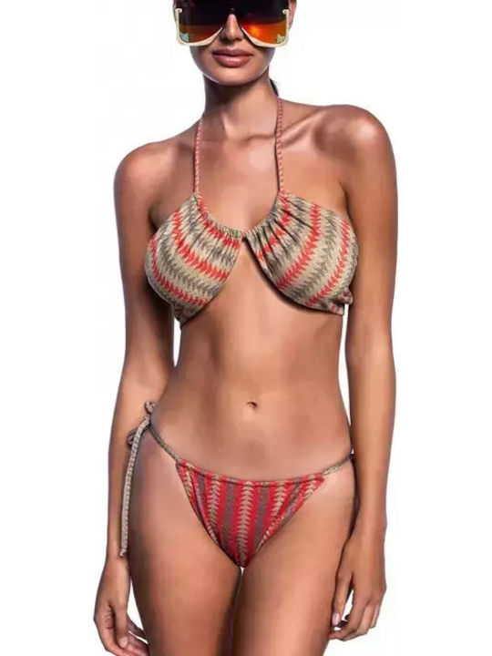 Indian Arrow Bikini Brazil με Κορδονάκια Πορτοκαλί