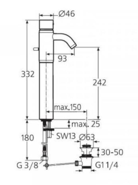 Ideal Standard Ceramix Mixing Sink Faucet Silver Ideal Standard Ceramix Mixing Sink Faucet Silver