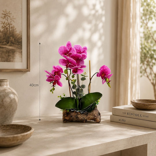 Decorative Artificial Fuchsia Orchid Stem 40cm Sds-21495