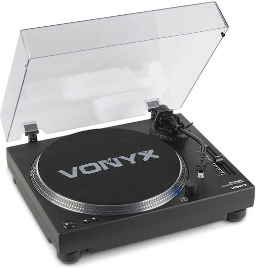 Vonyx DT3000 Грамофон с задвижване с ремък Черен