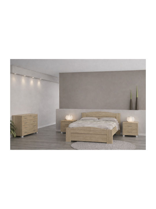 Sarris Schlafzimmermöbel-Set Kýma Eiche 140x200cm 4 Stück