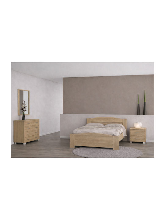 Set De Mobilier Pentru Dormitor Kima Stejar 140x200cm 4 Bucăți