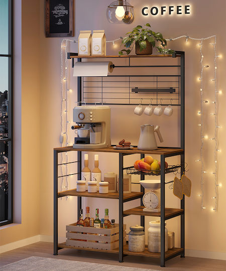 Brown Bookcase 90x42x167cm