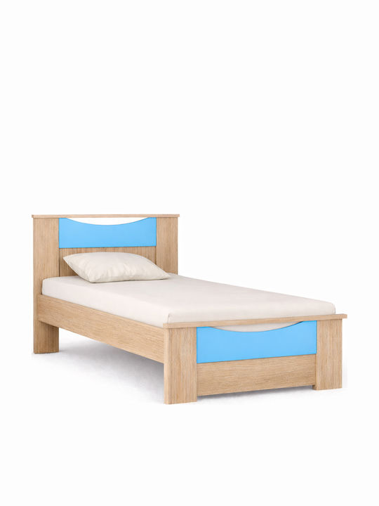 Sarris Kinderbett Einzeln Hellblau für Matratze 90x190cm