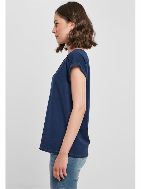 BYB Γυναικείο Διαφημιστικό T-shirt Κοντομάνικο Light Navy