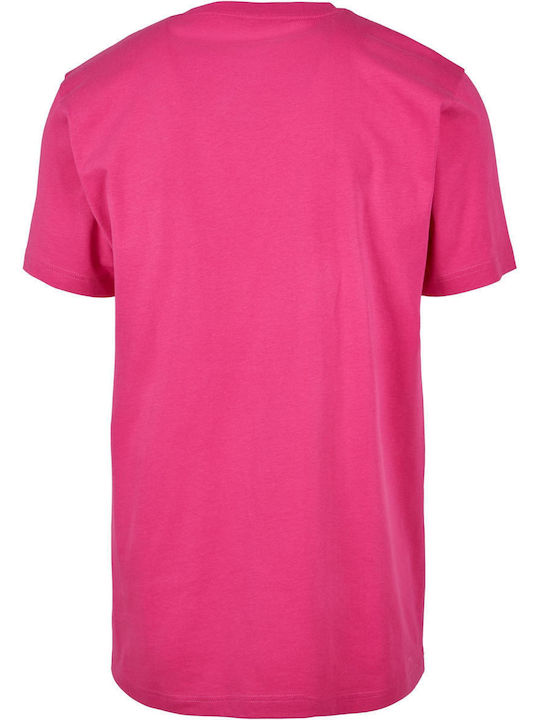 BYB Ανδρικό Διαφημιστικό T-shirt Κοντομάνικο Hibiskus Pink