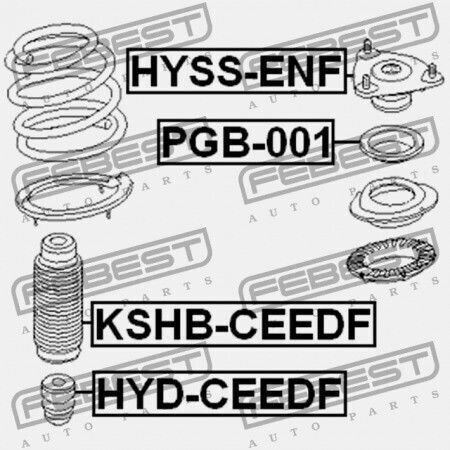 Febest Αμορτισέρ για Kia Ceed