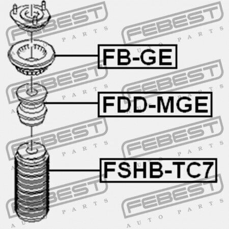 Febest Αμορτισέρ για Ford Mondeo 2000-2007