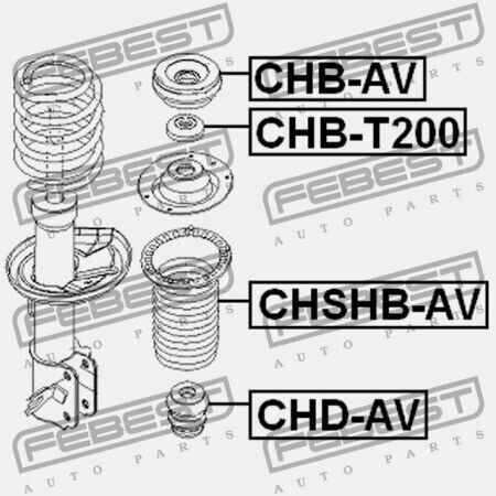 Febest Amortizor De Șocuri Pentru Chevrolet Aveo 2004-2006