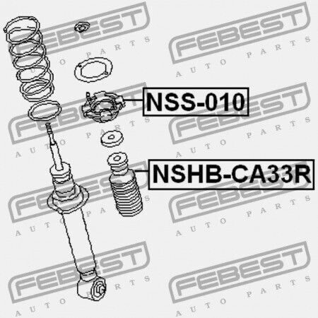 Febest Αμορτισέρ για Nissan Maxima