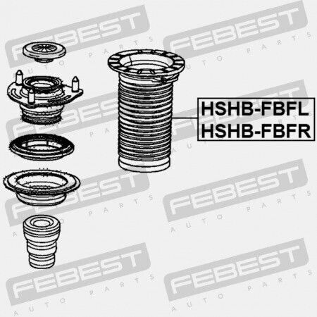 Febest Shock Absorber for Honda Civic 2012-2014