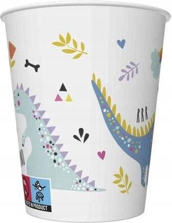 Set Plates Cups Napkins Dinosaur