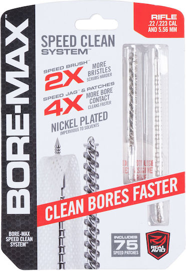 Real Avid Bore Max Speed Clean Set 22 223 5.56 Mm Rifle Barrel Cleaning Kit